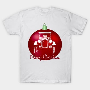 Austin Seven British vintage car monoblock Christmas ball special edition T-Shirt